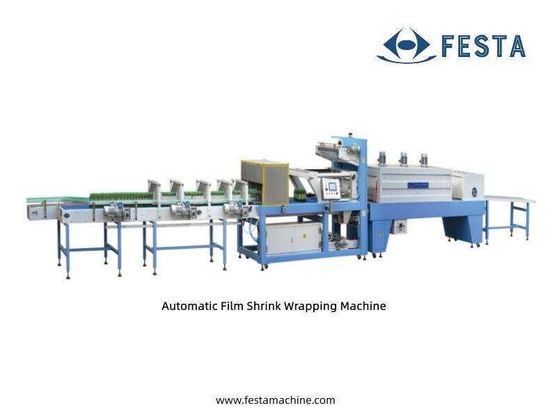 MBJ-25 automatic film shrink wrapping machine for bottles
