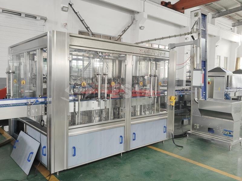 Glass bottle juice filling machine